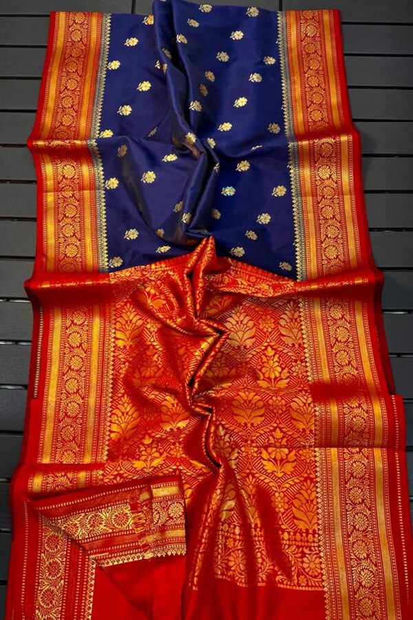 Banarasi Maheshwari silk saree - Image 3