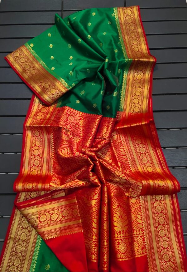 Banarasi Maheshwari silk saree - Image 6