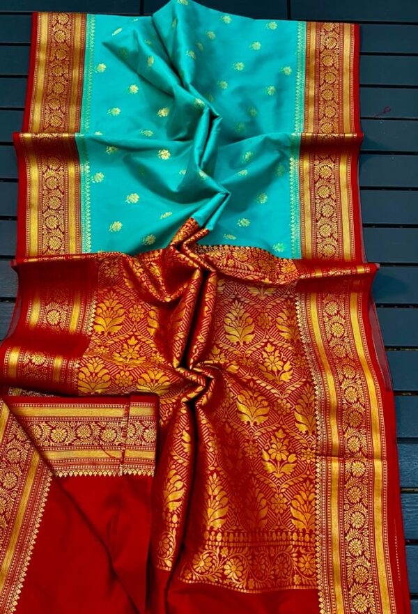 Banarasi Maheshwari silk saree - Image 7