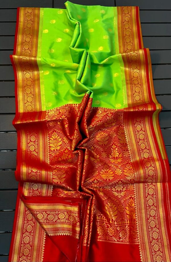 Banarasi Maheshwari silk saree - Image 9