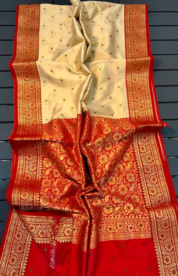 Banarasi Maheshwari silk saree - Image 10