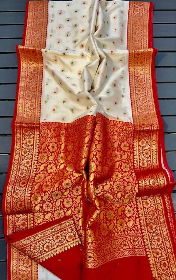 Banarasi Maheshwari silk saree - Image 11