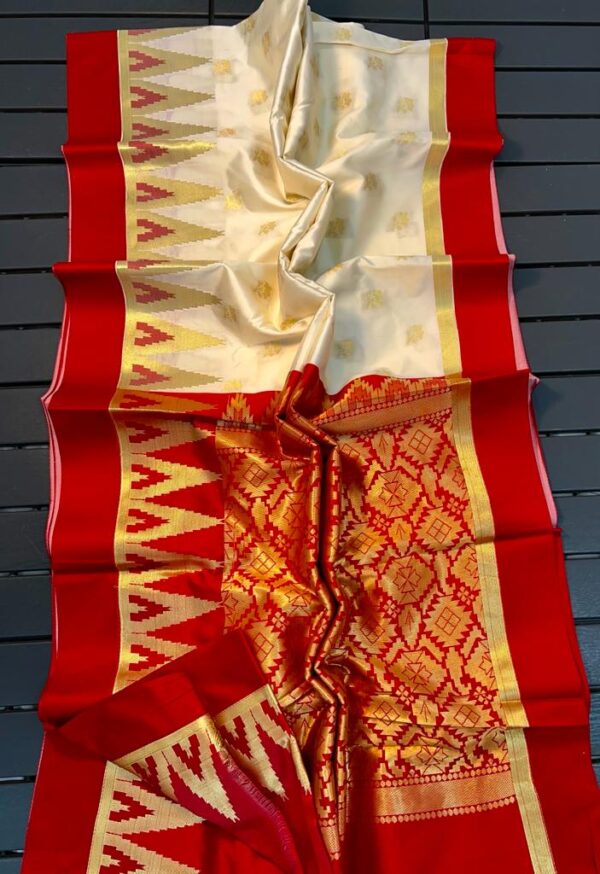 Banarasi Maheshwari silk saree - Image 12