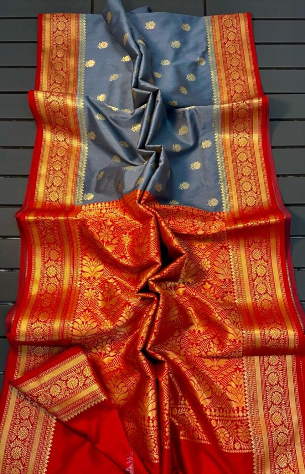 Banarasi Maheshwari silk saree - Image 14