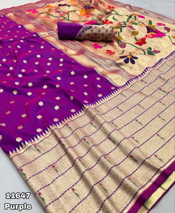 Banasari Soft  Handloom Weaving Silk Saree