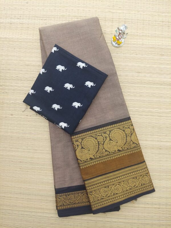 80 Count Chettinad cotton saree - Image 4