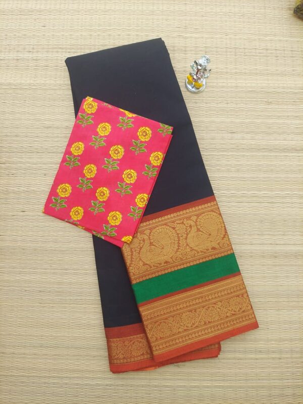 80 Count Chettinad cotton saree - Image 3